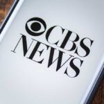 CBS News logo displayed on a screen