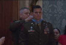 President Trump awards Medal of Honor to wounded officer