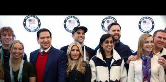 WATCH: JD Vance, Marco Rubio and US Delegation Pose