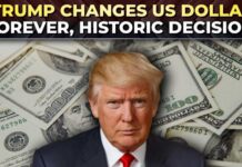 Trump rewrites history In a first since 1861, Dollar notes to