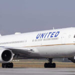 United Pilot STRIKES Mystery Object at 3,000 Feet United Airlines plane on the runway.