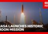 Artemis II roars into space on historic Moon mission | BBC News