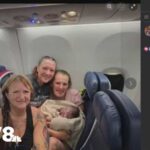 Shoelace Miracle: In-Flight Birth Stuns Crew Baby born on Delta flight before emergency landing in Portland
