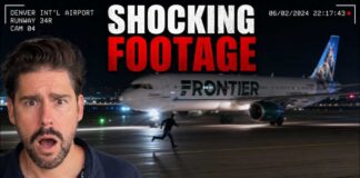 Pedestrian on Runway - Frontier Airlines declared Emergency