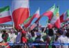 Iranian Americans protest World Cup match in Los Angeles