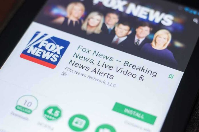 Smartphone screen showing a news app page with install button